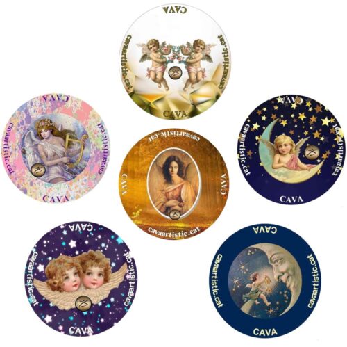 Cava Badges from the Àngels I Series Collection