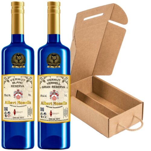 Pair of White Reserve and Red Gran Reserve Vermouths 75 Cl.