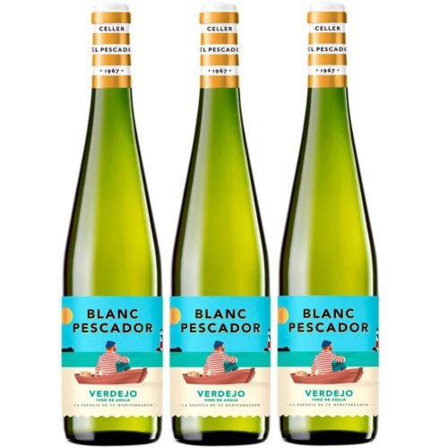3 Ampolles de Verdejo Blanc Pescador 2501 - Verdejo Needle White Fisher