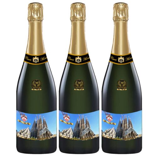 3 Ampolles Cava Catalunya 2024 - Sagrada Familia Cava Brut Reserve of Holy Family