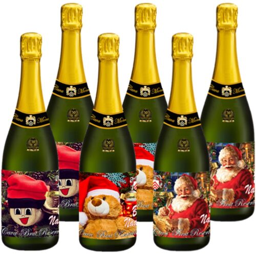6 Caves Brut Reserva Reserva de Nadal 03 Second Box of 6 Christmas Cavas Brut Reserve