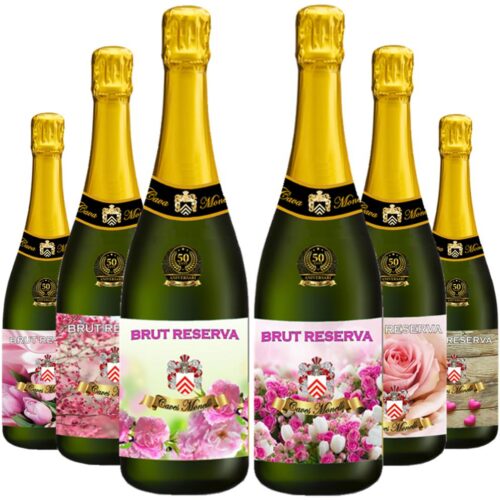 Assortment of Cava Brut Reserve of Spring Flowers