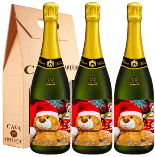 Cava Brut Reserve Christmas Bear