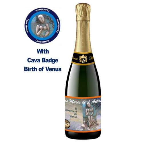 Cava del Naixement de Venus - 1 Ampolla + Placa de Cava en Anglès Cava Birth of Venus Brut Reserve