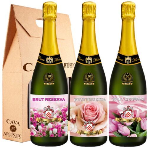 Assortment of Cava Brut Reserve of Spring Flowers