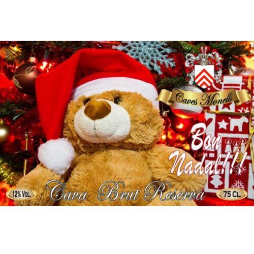 Cava Brut Reserve Christmas Bear