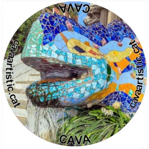 Gaudí 3 - Placa de Cava del Drac Cava of Dragon of Güell Park Brut Reserve