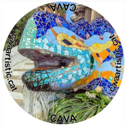 Gaudí 3 - Placa de Cava del Drac Cava of Dragon of Güell Park Brut Reserve
