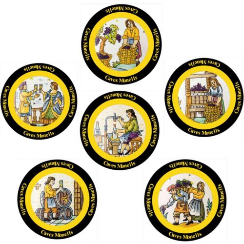 Cava Badges from the Origins of Cava Collection
