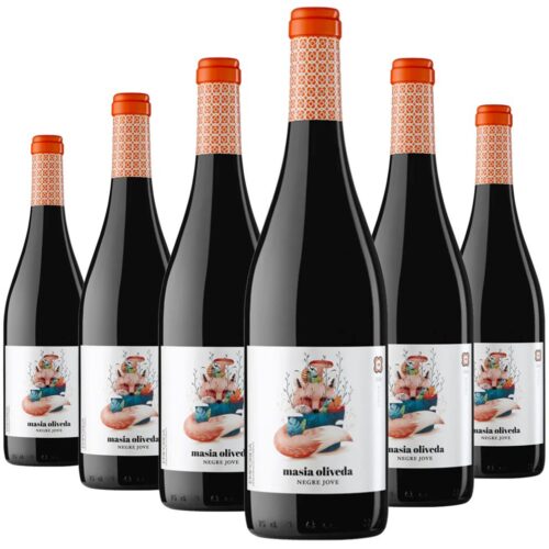 6 Ampolles - Vi Negre Jove Mas Oliveda 2022 2526 - Young Red Wine Masia Oliveda