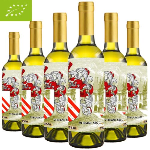 Vi Blanc Sec Château Monells de la D.O. Penedès 2001 - 6 Dry White Wine Château Monells