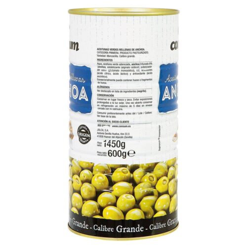 V002 - Jar of Stuffed Olives of Anchovies of 1,450 grs.