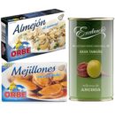 V012 - Pack for Vermouth composed of: Clams, mussels and olives stuffed with anchovies