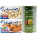V011 - Pack for Vermouth composed of: Scallops, mussels and olives stuffed with anchovies