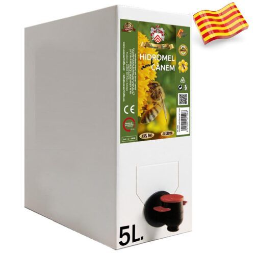 6355 - Bag in Box of 5 liters mead with Catalan hemp  12,7º - 5 L.