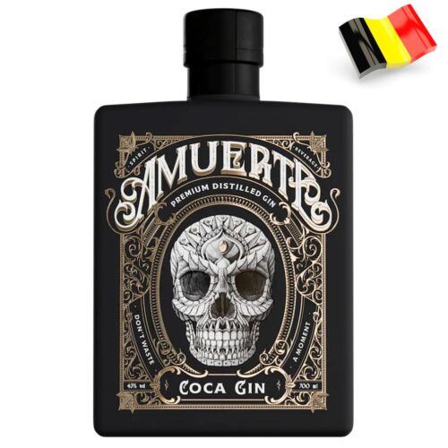 7013 - Amuerte Coca Gin Belgium Black Edition 43º - 70 Cl.
