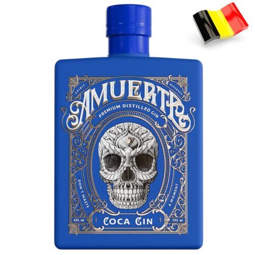 Amuerte Coca Gin Blue Edition 7014 - Amuerte Coca Gin Belgium Blue Edition 43º - 70 Cl.