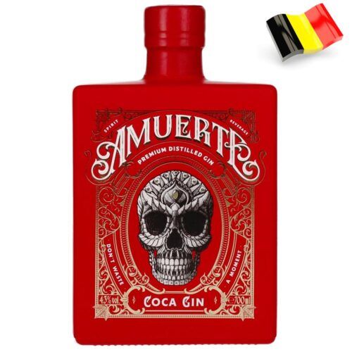 7016 - Amuerte Coca Gin Belgium Red Edition 43º - 70 Cl.