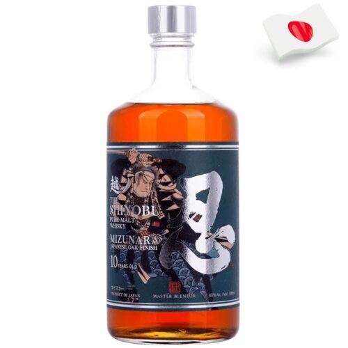 7226 - Japanese Shinobu 10 Years Old Pure Whisky Mizunara OAK Finish 43º - 70 Cl.