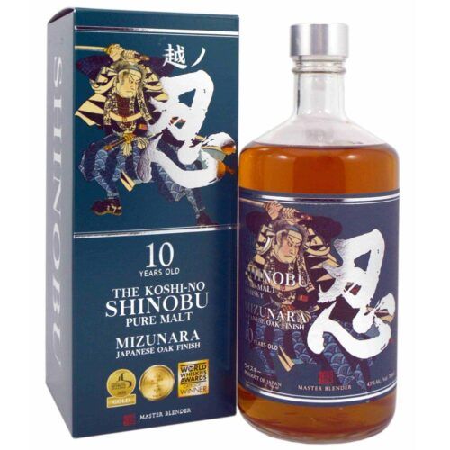 7226 - Japanese Shinobu 10 Years Old Pure Whisky Mizunara OAK Finish 43º - 70 Cl.