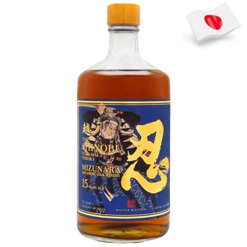 7227 - Japanese Shinobu 15 Years Old Pure Whisky Mizunara OAK Finish 43º - 70 Cl.